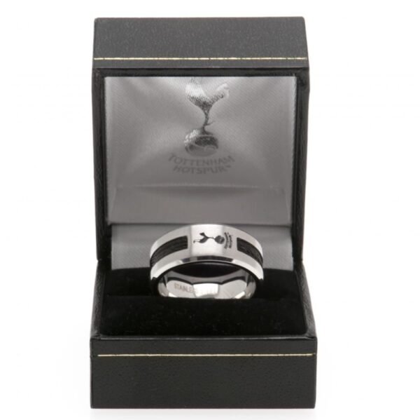 Official Tottenham Hotspur FC Black Inlay Ring Small Official Tottenham Hotspur FC Black Inlay Ring Small