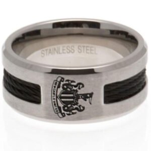 26712-Newcastle-United-FC-Black-Inlay-Ring-2 Official Newcastle United FC Black Inlay Ring Large