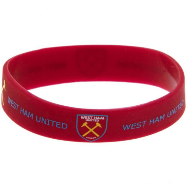 Official West Ham United FC Silicone Wristband Official West Ham United FC Silicone Wristband