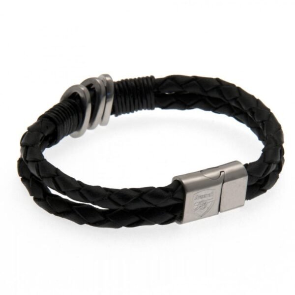 Official Arsenal FC Leather Bracelet Official Arsenal FC Leather Bracelet