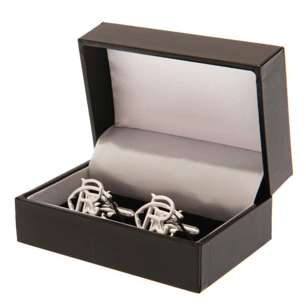 Official Rangers FC Sterling Silver Scroll Crest Cufflinks Official Rangers FC Sterling Silver Scroll Crest Cufflinks