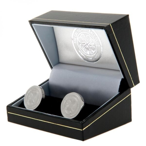 Official Celtic FC Stainless Steel Formed Cufflinks Official Celtic FC Stainless Steel Formed Cufflinks