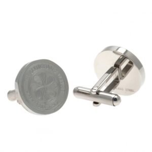 Official Celtic FC Stainless Steel Formed Cufflinks Official Celtic FC Stainless Steel Formed Cufflinks