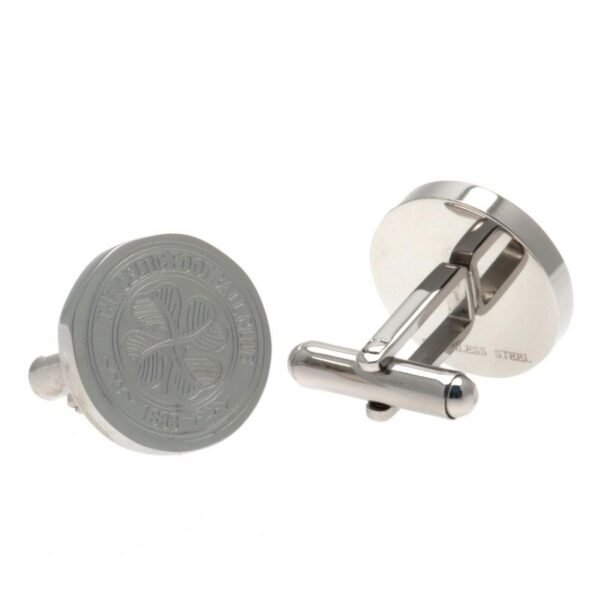 Official Celtic FC Stainless Steel Formed Cufflinks Official Celtic FC Stainless Steel Formed Cufflinks