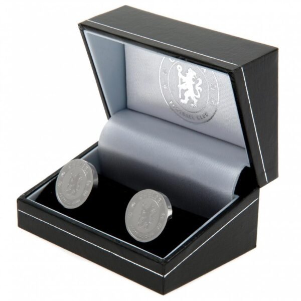Official Chelsea FC Stainless Steel Formed Cufflinks Official Chelsea FC Stainless Steel Formed Cufflinks