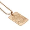 Official Liverpool FC Gold Plated Dog Tag & Chain Official Liverpool FC Gold Plated Dog Tag & Chain