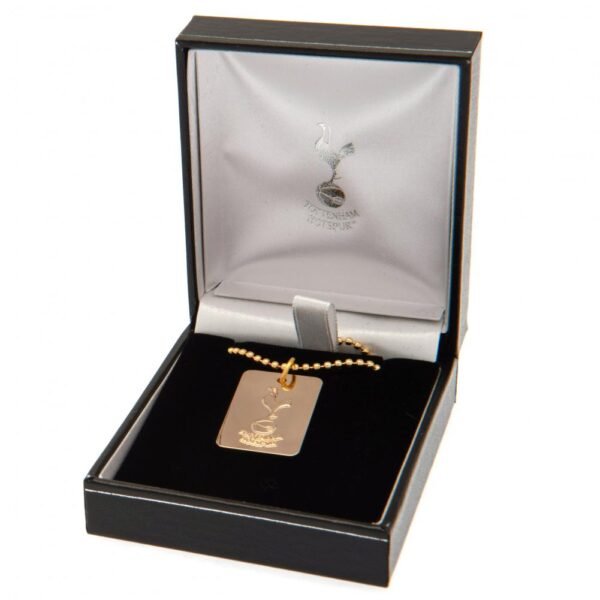 Official Tottenham Hotspur FC Gold Plated Dog Tag & Chain