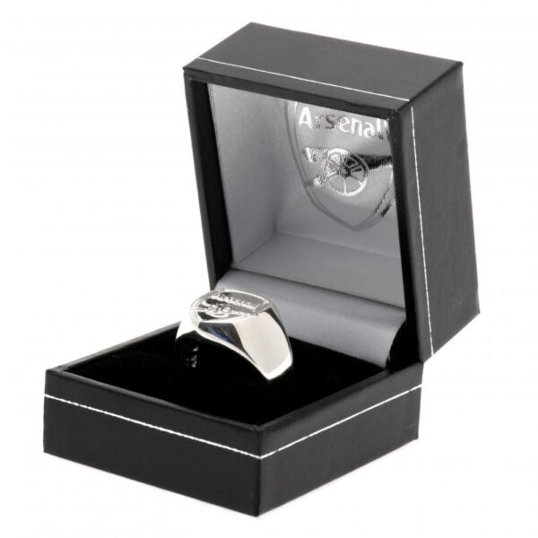 Official Arsenal FC Sterling Silver Ring Small Official Arsenal FC Sterling Silver Ring Small