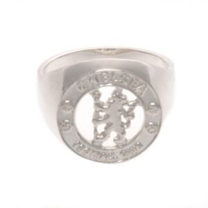 36203-Chelsea-FC-Sterling-Silver-Ring Official Chelsea FC Sterling Silver Ring Medium