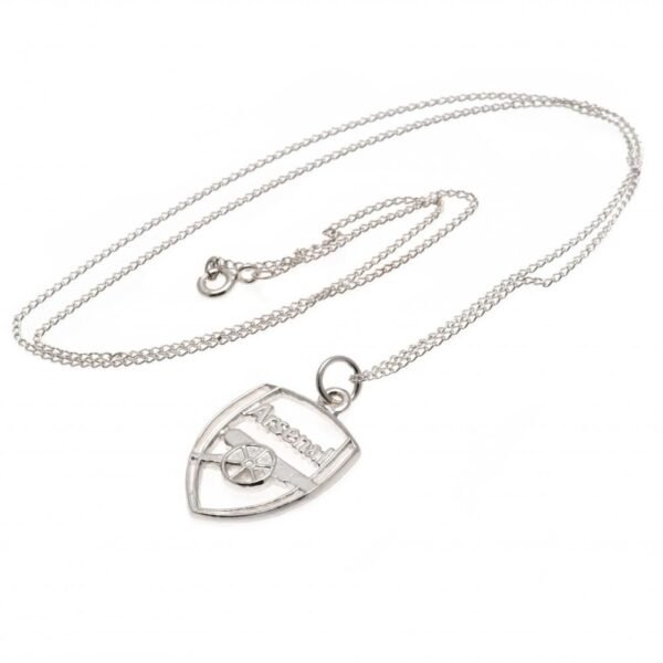 Official Arsenal FC Sterling Silver Pendant & Chain