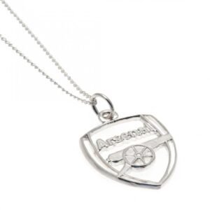 Official Arsenal FC Sterling Silver Pendant & Chain