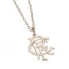 Official Rangers FC Silver Plated Pendant & Chain Official Rangers FC Silver Plated Pendant & Chain