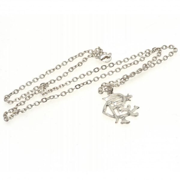 Official Rangers FC Silver Plated Pendant & Chain Official Rangers FC Silver Plated Pendant & Chain