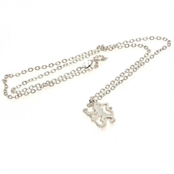 Official Chelsea FC Silver Plated Pendant & Chain LN Official Chelsea FC Silver Plated Pendant & Chain LN