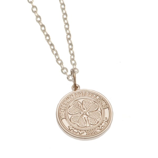 Official Celtic FC Silver Plated Pendant & Chain Official Celtic FC Silver Plated Pendant & Chain