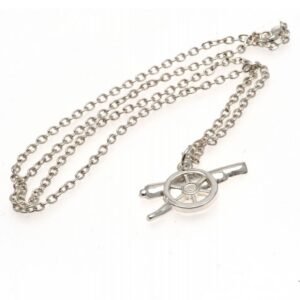 Official Arsenal FC Silver Plated Pendant & Chain GN Official Arsenal FC Silver Plated Pendant & Chain GN