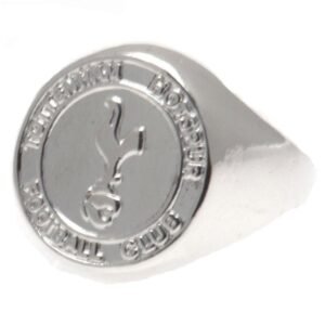 Official Tottenham Hotspur FC Silver Plated Crest Ring Small Official Tottenham Hotspur FC Silver Plated Crest Ring Small