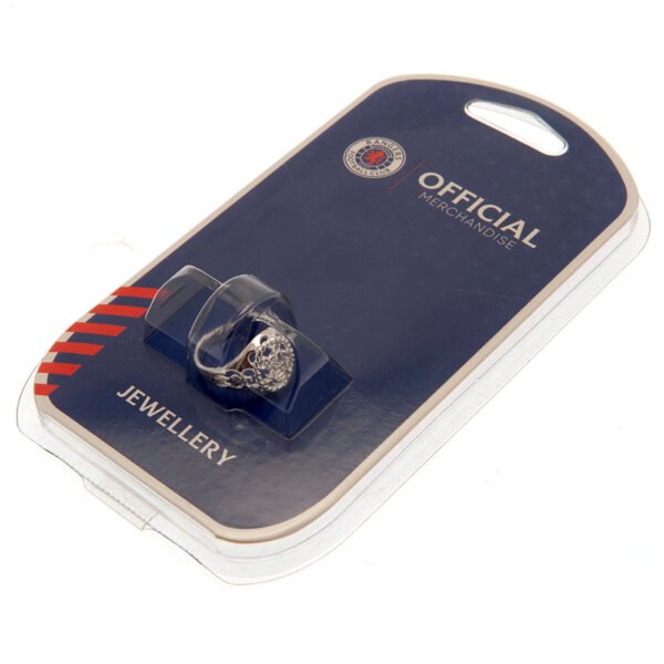Official Rangers FC Silver Plated Crest Ring Small Official Rangers FC Silver Plated Crest Ring Small