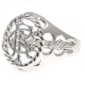 Official Rangers FC Silver Plated Crest Ring Small Official Rangers FC Silver Plated Crest Ring Small