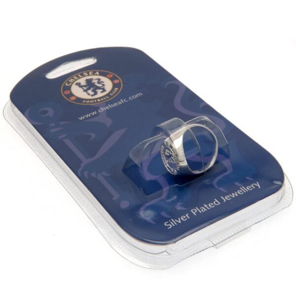 6004-Chelsea-FC-Silver-Plated-Crest-Ring-1 Official Chelsea FC Silver Plated Crest Ring Medium