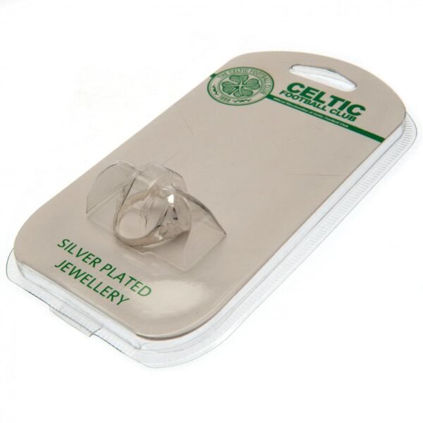Official Celtic FC Silver Plated Crest Ring Small Official Celtic FC Silver Plated Crest Ring Small