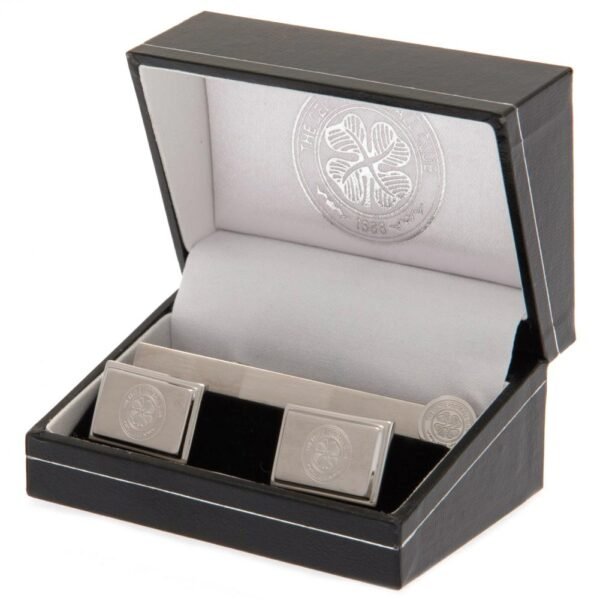 Official Celtic FC Tie Slide & Cufflink Set Official Celtic FC Tie Slide & Cufflink Set