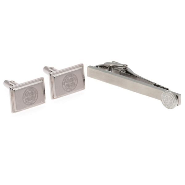 Official Celtic FC Tie Slide & Cufflink Set Official Celtic FC Tie Slide & Cufflink Set