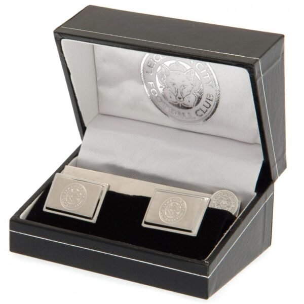 Official Leicester City FC Tie Slide & Cufflink Set Official Leicester City FC Tie Slide & Cufflink Set