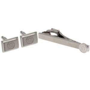 Official Leicester City FC Tie Slide & Cufflink Set Official Leicester City FC Tie Slide & Cufflink Set