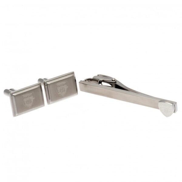 Official Arsenal FC Tie Slide & Cufflink Set Official Arsenal FC Tie Slide & Cufflink Set