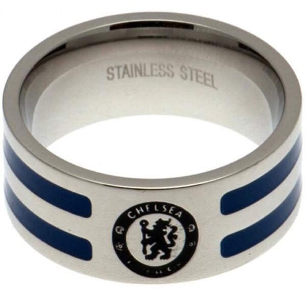 Official Chelsea FC Colour Stripe Ring Small Official Chelsea FC Colour Stripe Ring Small
