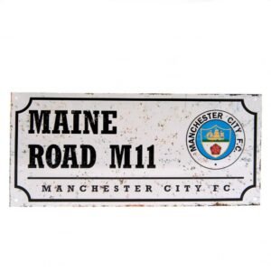 Official Manchester City FC Retro Street Sign Official Manchester City FC Retro Street Sign