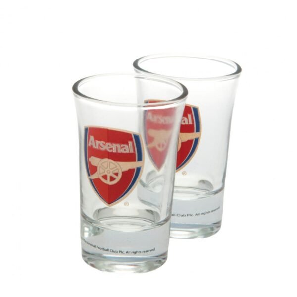 70446-Arsenal-FC-2pk-Shot-Glass-Set-1-2 Official Arsenal FC 2pk Shot Glass Set