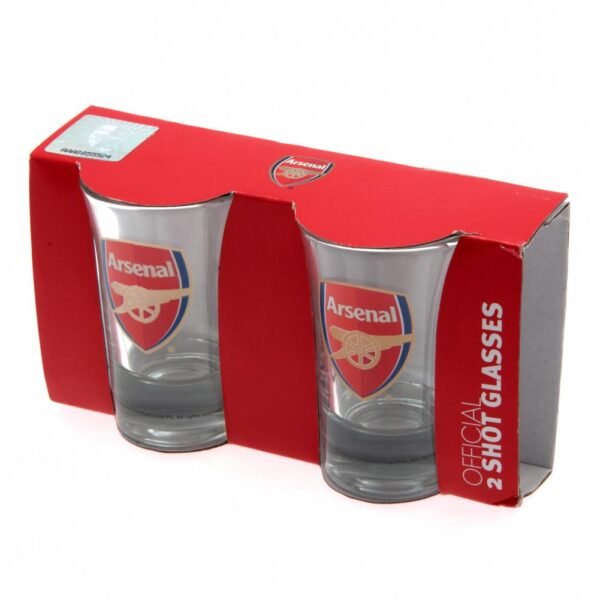 70446-Arsenal-FC-2pk-Shot-Glass-Set-2-1 Official Arsenal FC 2pk Shot Glass Set