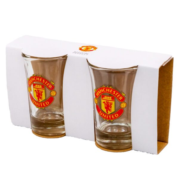 70719-Manchester-United-FC-2pk-Shot-Glass-Set-2-2 Official Manchester United FC 2pk Shot Glass Set