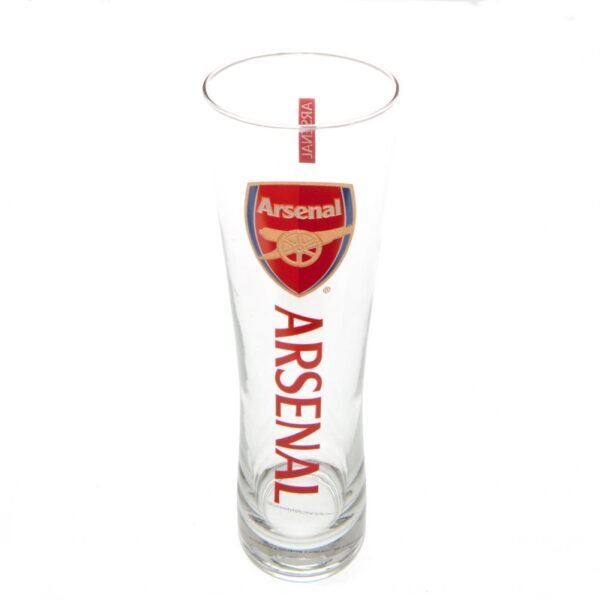 75353-Arsenal-FC-Tall-Beer-Glass-1 Official Arsenal FC Tall Beer Glass