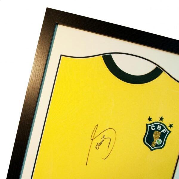 Official Brasil Socrates Signed Shirt Silhouette Official Brasil Socrates Signed Shirt Silhouette