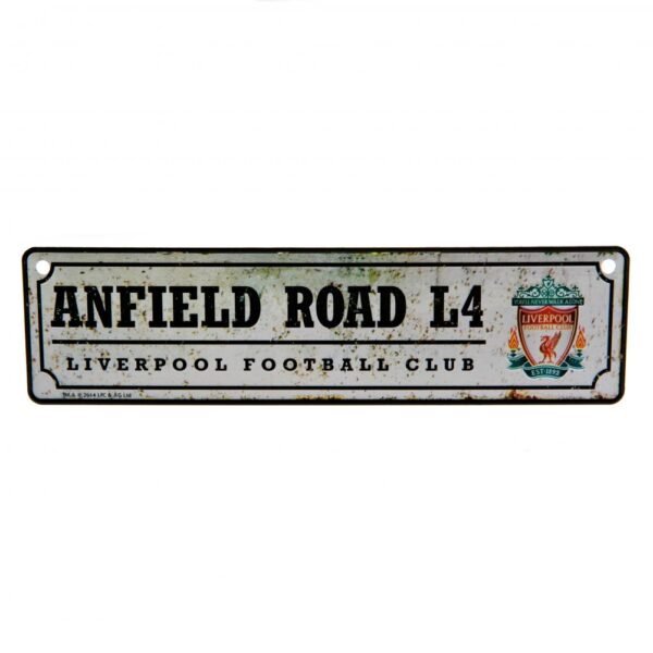 Official Liverpool FC Retro Window Sign Official Liverpool FC Retro Window Sign