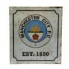 Official Manchester City FC Retro Logo Sign Official Manchester City FC Retro Logo Sign