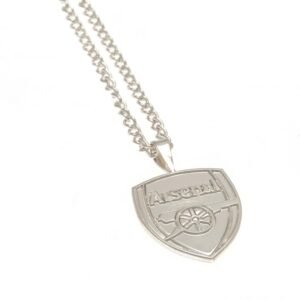 Official Arsenal FC Silver Plated Pendant & Chain XL Official Arsenal FC Silver Plated Pendant & Chain XL