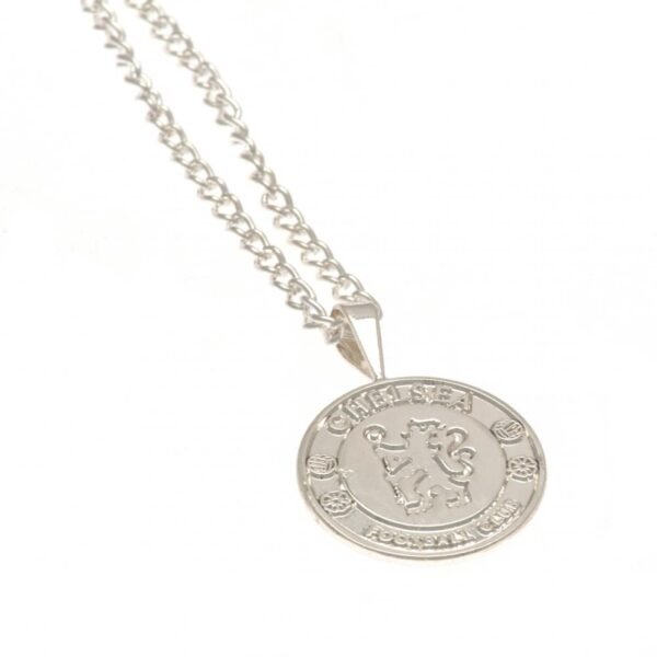 Official Chelsea FC Silver Plated Pendant & Chain XL Official Chelsea FC Silver Plated Pendant & Chain XL