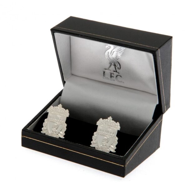 Official Liverpool FC Silver Plated Formed Crest Cufflinks Official Liverpool FC Silver Plated Formed Crest Cufflinks