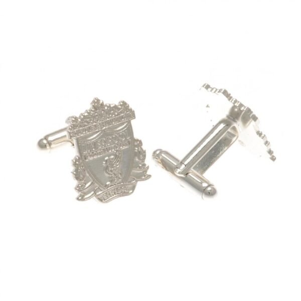 Official Liverpool FC Silver Plated Formed Crest Cufflinks Official Liverpool FC Silver Plated Formed Crest Cufflinks