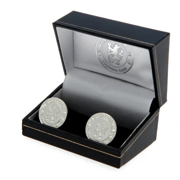 Official Chelsea FC Silver Plated Formed Cufflinks Official Chelsea FC Silver Plated Formed Cufflinks