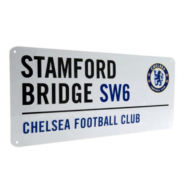 Official Chelsea FC White Street Sign Official Chelsea FC White Street Sign