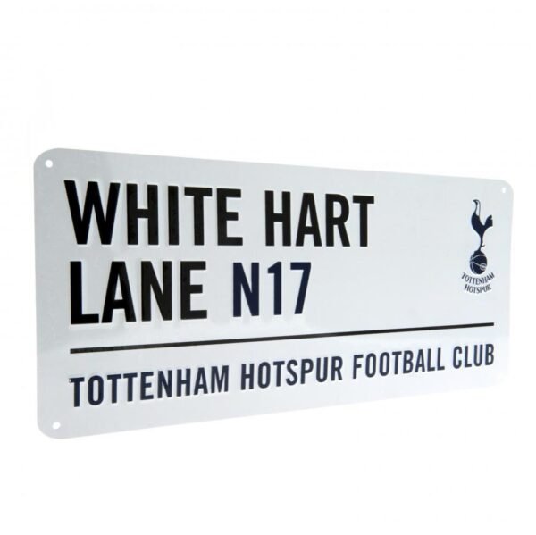 Official Tottenham Hotspur FC White Street Sign Official Tottenham Hotspur FC White Street Sign