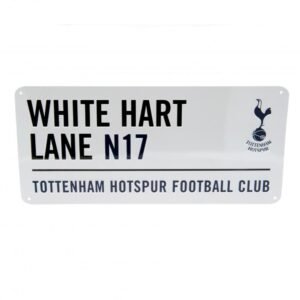 Official Tottenham Hotspur FC White Street Sign Official Tottenham Hotspur FC White Street Sign