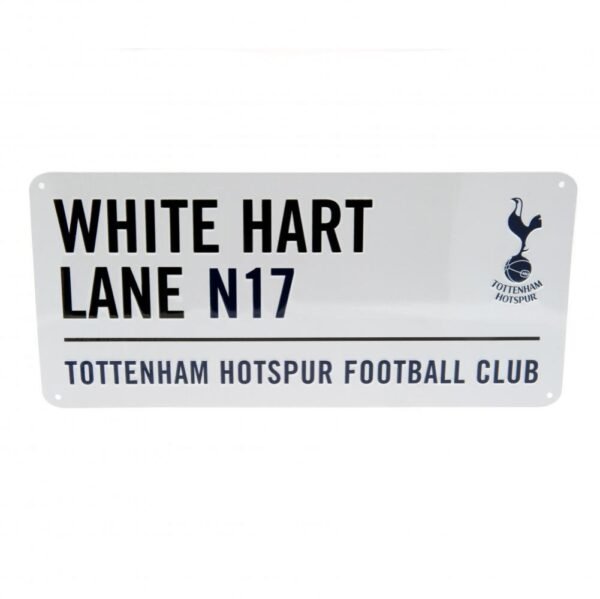Official Tottenham Hotspur FC White Street Sign Official Tottenham Hotspur FC White Street Sign