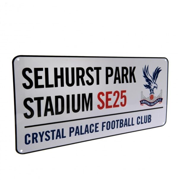 Official Crystal Palace FC White Street Sign Official Crystal Palace FC White Street Sign