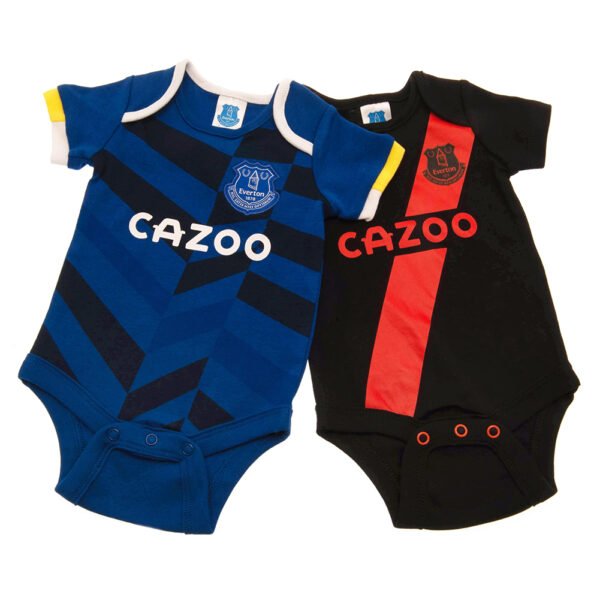 TM-00098-Everton-FC-2-Pack-Bodysuit-4 Official Everton FC 3-6 Months 2 Pack Bodysuit